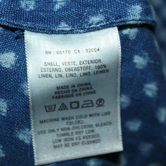 Holding Horses Dotted Linen Shirt Dress HW8971 - Picture 6 of 8